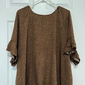Leopard Print Women's Top